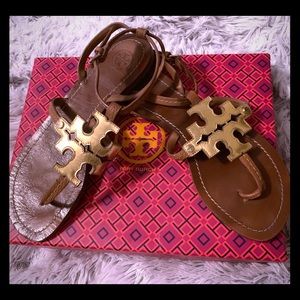 Tory Burch Logo Sandals